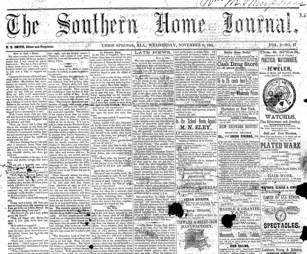 1891 Abstracts from Crenshaw County Newspapers 1