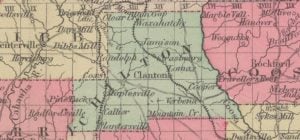 1884 Map of Chilton County Alabama