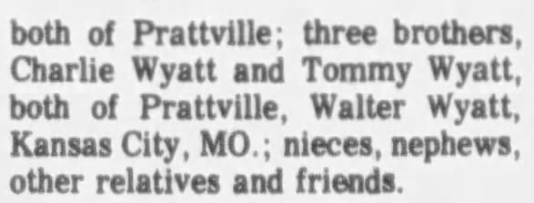Obituary of Anderson Wyatt, 1987, part 2